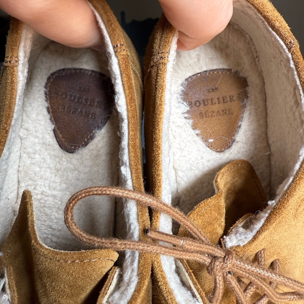 Sezane Markus Platform Derbies Split Leather Loaf… - image 5